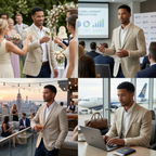 Men's Beige Cotton Linen Premium Blazer